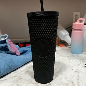 Black studded Starbucks cup